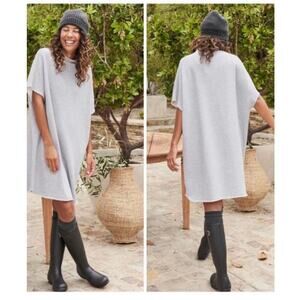 Frank &‎ Eileen Ella The Easiest Dress Triple Fleece Gray Melange Size XS Small